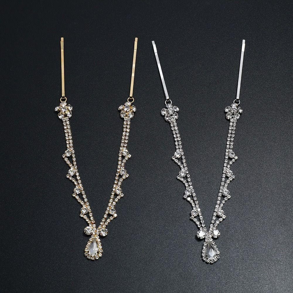 Essential Quality CHIHIRO1 Full Rhinestone Bridal Headband Chain Gold Color Silver Turban Headwear Crystal Bohemian B... - Image 4