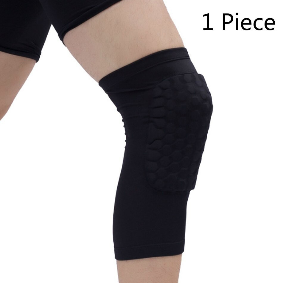 Have Reliable Worthdefence 1 Pieces Honeycomb Short Knee Pads Design Compression Leg Sleeves Kneepad Basketball Volle... - Image 3