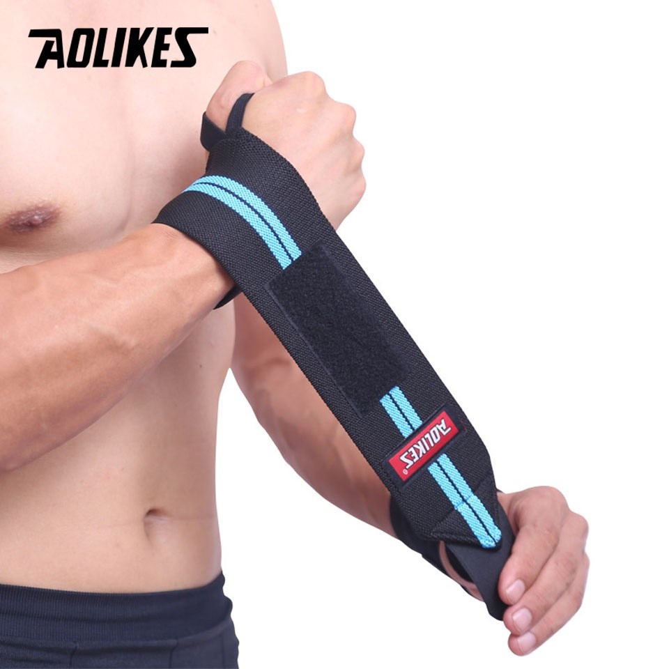 Daily Accessory AOLIKES Bar Grip Barbell Straps Wraps Hand Wrap Gym Weightlifting Wrist Training Weight Lifting Glove...
