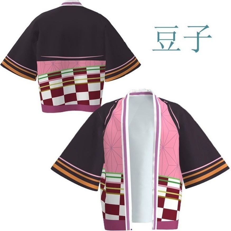【Demon Slayer】Kids Anime Cosplay Cloak Thin Cloak Pajamas Kimono Jacket Anime Clothing Kamado Nezuko coat