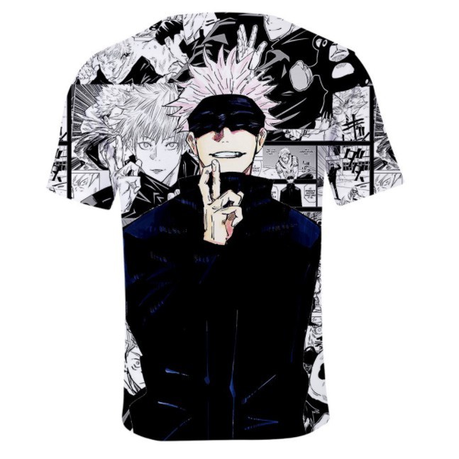 Essential Versatile Hot Anime jujutsu kaisen Gojo Satoru 3D Printed Hoodie Jacket Unisex Outwear Plush