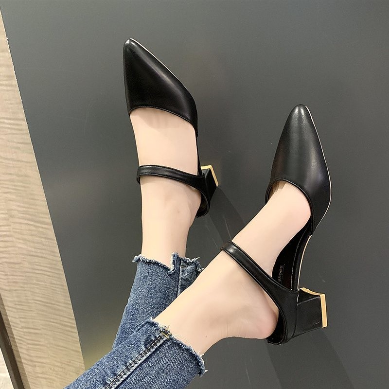 Essential Quality MAY New Ariv Heels Soft PU Thick Material Ready Stock Ainna - Image 5