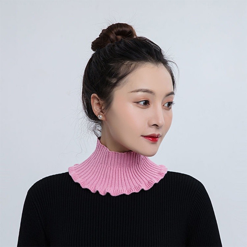 Versatile Essential HAN Women Faux Turtleneck Dickey Collar Half Top Mock Sweater Blouse Neck Cover Multi - Image 2