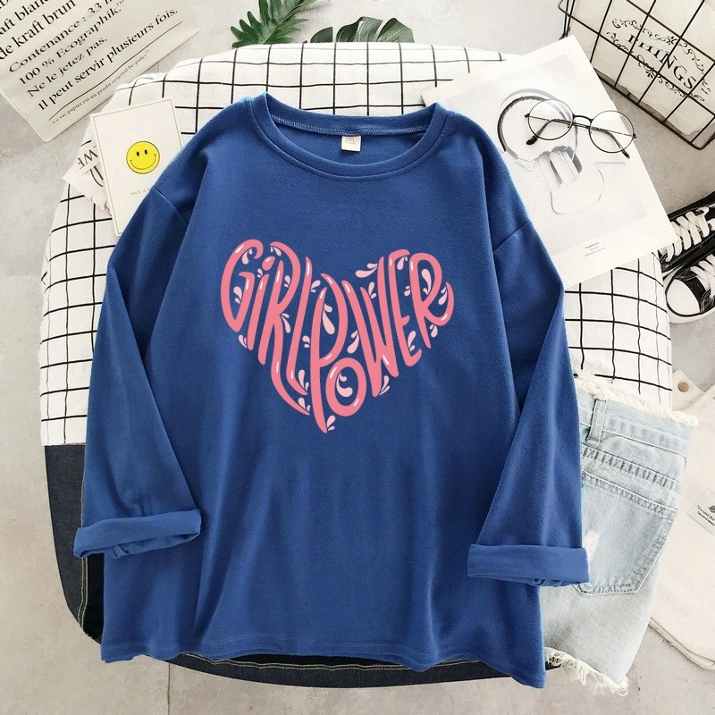 Essential Durable Plus Size 5XL 2022 New Women's T-Shirt Korean Style Fashion Butterfly Print Loose Sweatshirt Long S... - Image 4