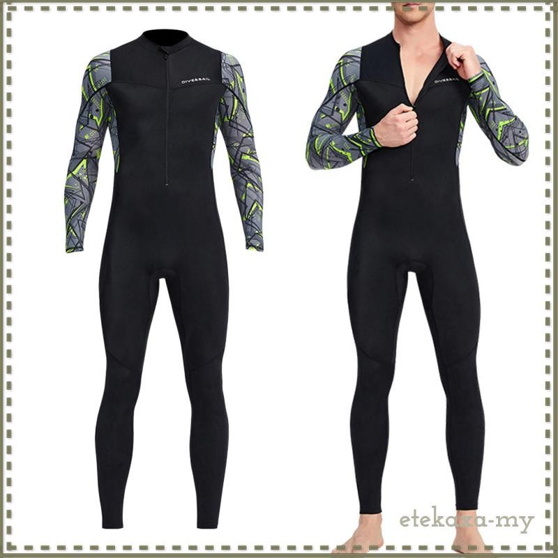 Versatile Purpose Super Stretch Neoprene Wetsuit Front Zip Full Body Diving Suit One Piece Men-Snorkeling Scuba Multi - Image 5
