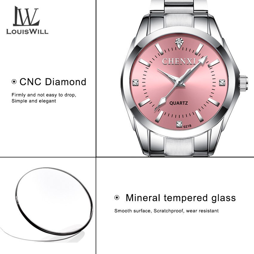 Casual Digital LouisWill Fashion Women Watch Rose Pink - Image 3