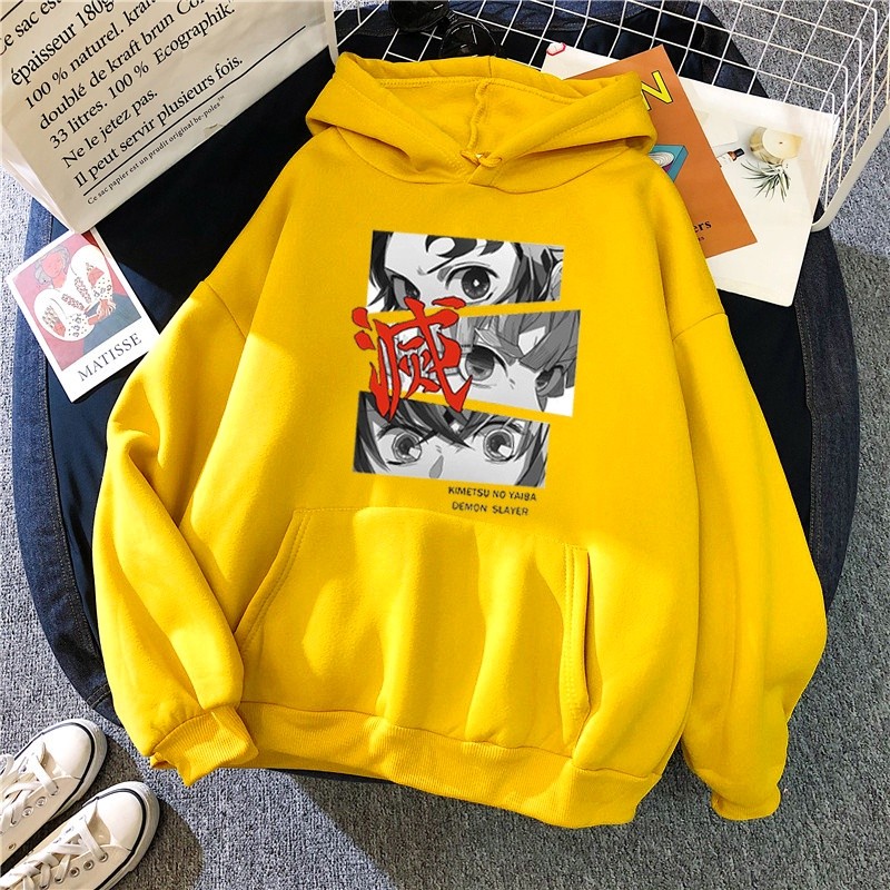Premium Reliable Anime Demon Slayer Women Men Hoodie Unisex Harajuku Japanese Print Women's Hooded Couple Streetwear ... - Image 2