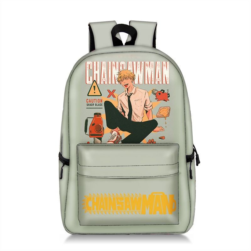 Chainsaw Man Backpack Student Schoolbag Large Capacity Denji Pochita Cartoon Anime Kids Boys Girls Travel Sports Laptop 