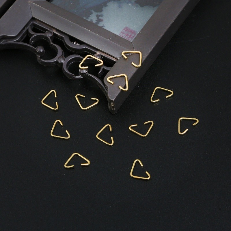 Must Essential Boom 100PCS/Set Triangle Open Rings Coordinating Shape Extra Thickness Hold Sturdy Attach Easily Bend ... - Image 4