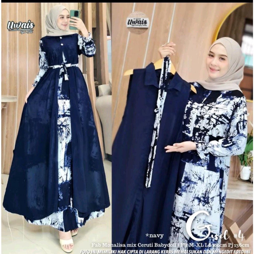 Multi Quality New JUMBO Gamis SUPER PLUS BLAZER Separate// MONALISA XXXL LD 130 //OUTER - Image 2