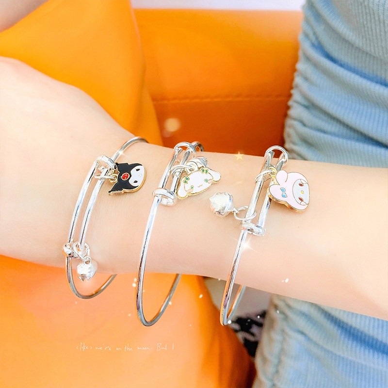 Multi Durable Kawaii Sanrio Cinnamoroll Kuromi Mymelody Small Fresh Crystal Student Girlfriend Bracelet Girls Toys Re... - Image 2