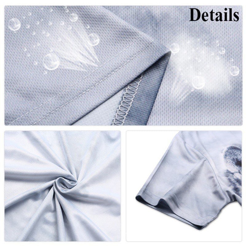 Quality Essential Round Neck Short Sleeve Outdoor Quick Dry Running T-shirt Sports Tee Unisex Microfiber Dri Fit Jersey - Image 3