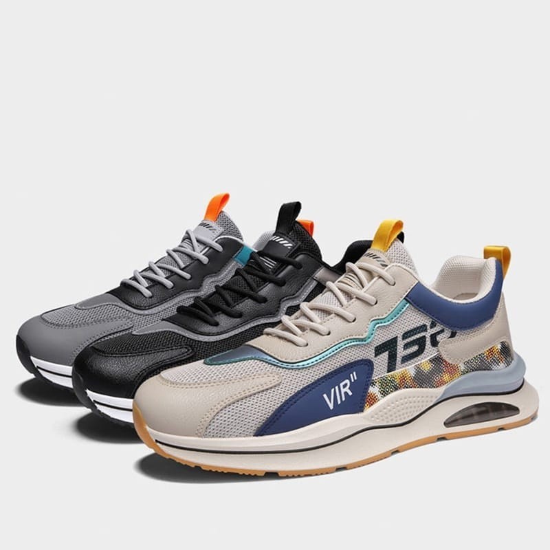 Gym Walking "FREE BOX"LV0228 Sepatu Sneakers Sport Pria Motif VIR Athletic - Image 4