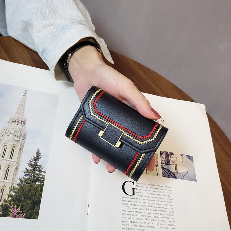 Chic Style ins new Korean woven zipper card bag organ fashion multi-card coin purse Outdoor Travel - Image 5