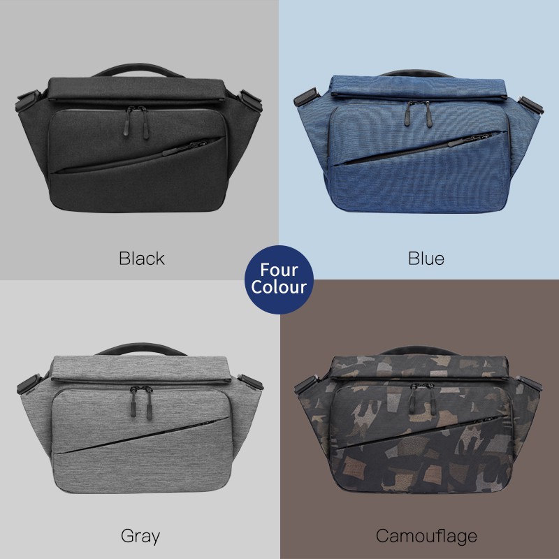 Casual Chic OZUKO Fashion Men Messenger Bag Waterproof Riding Shoulder Crossbody Bags USB Charging Travel Outdoor - Image 2