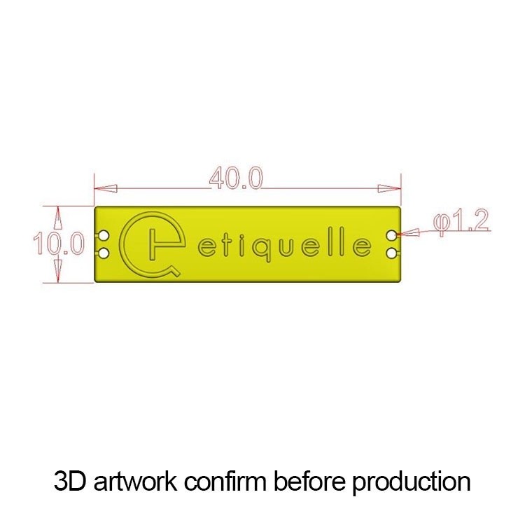 Must Have can be customized Fashion design engraved logo custom metal tags labels scarves Multi Reliable - Image 3