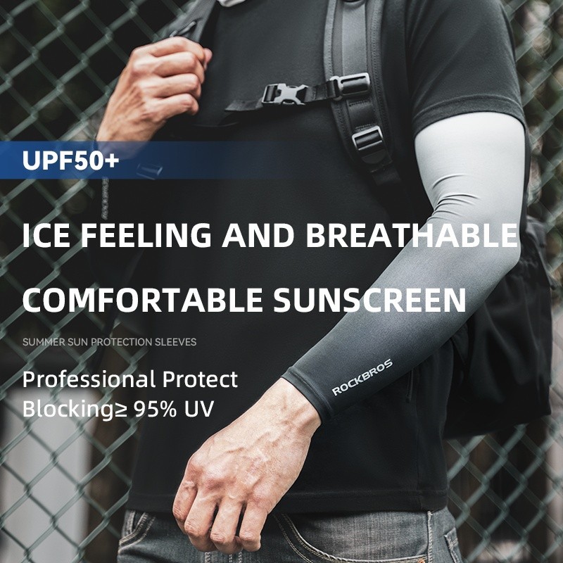 Premium Versatile ROCKBROS Arm Sleeves Gradient Anti-UV Comfortable Ice Silk Breathable Quick Drying Cycling Fishing ... - Image 5