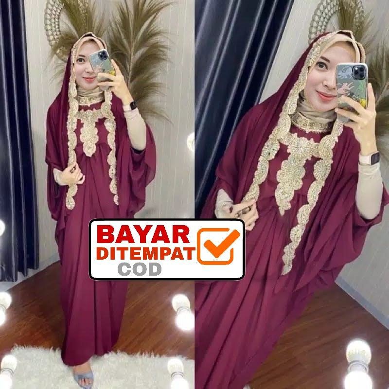 Durable Purpose Kaftan Sequin Women Fitriana Lace Eid Invitation Premium Jumbo Celebration - Image 2