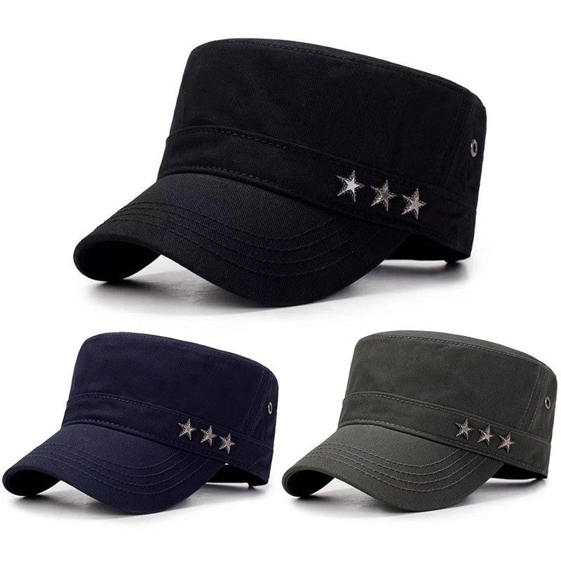 Essential Have Classic Vintage Flat Top Mens Cotton Baseball Cap Adjustable Military Caps Tactical Hat Men's Army Spo... - Image 2