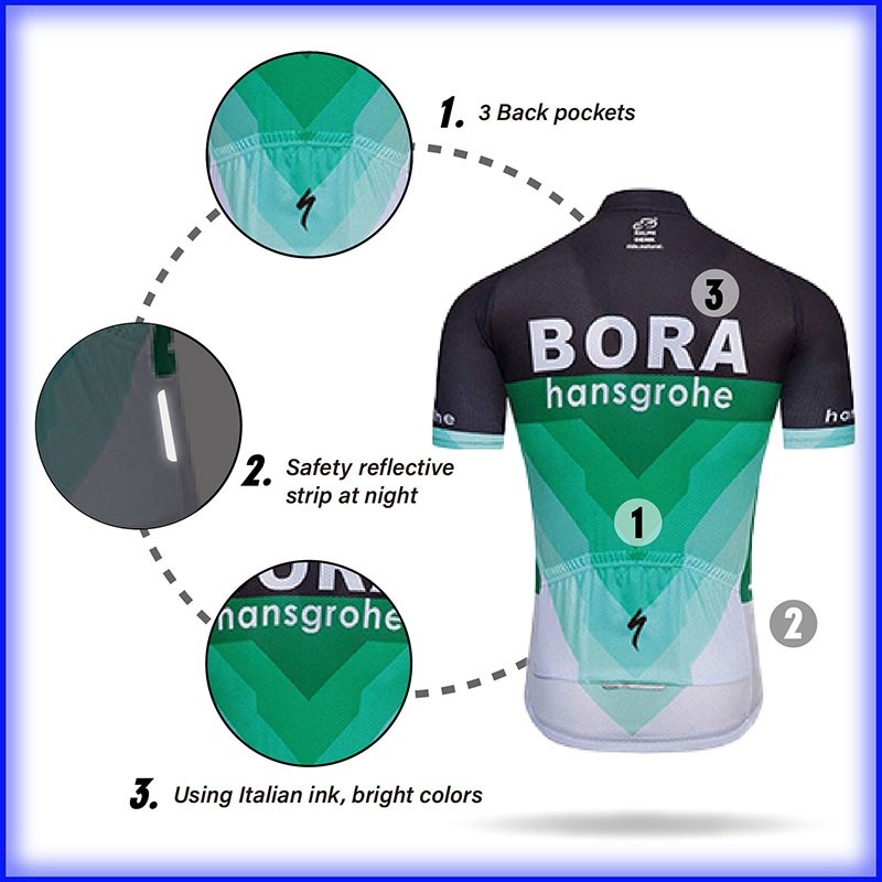 Versatile Essential Bora hansgrohe cycling jersey set men shirt pants pad road bike baju basikal Voucher Have - Image 5