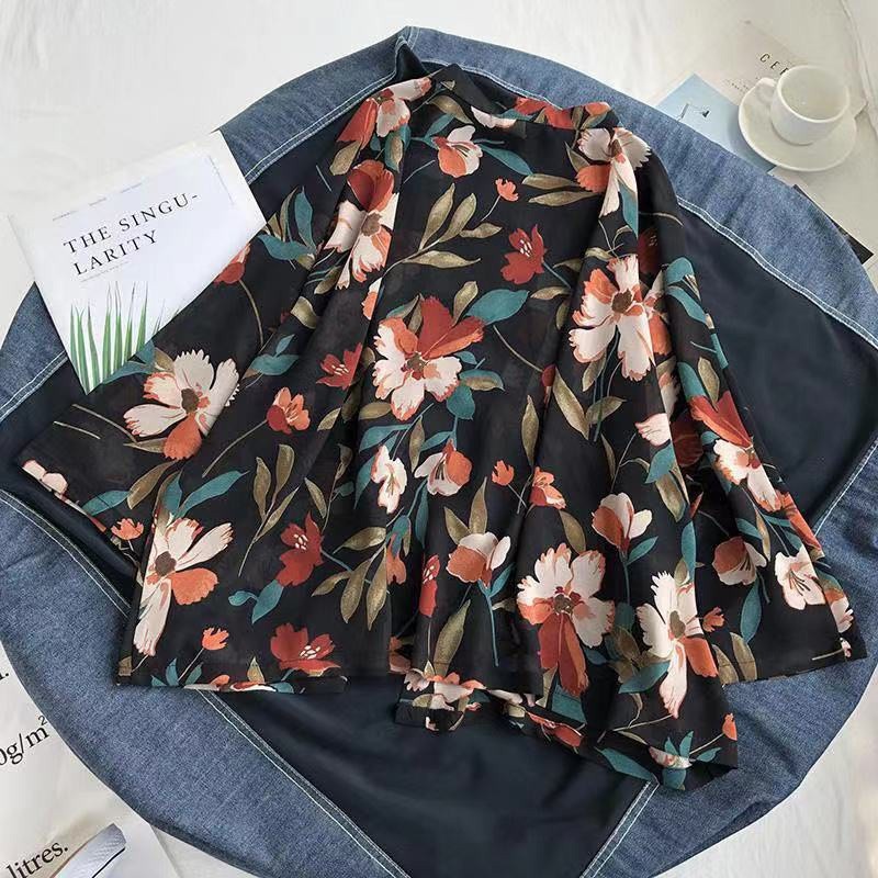 Multi Reliable Korean Style Women Ladies Chiffon Retro Boho Floral Hippie Summer Cardigan Kimono Ready Stock New Vers... - Image 5