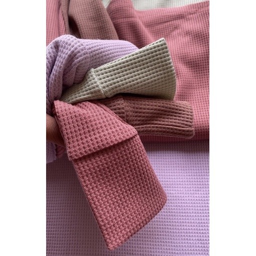 Must Have Premium Female Top Oval Waffle Uniqlo | wafle Plain Shirt Essential Reliable