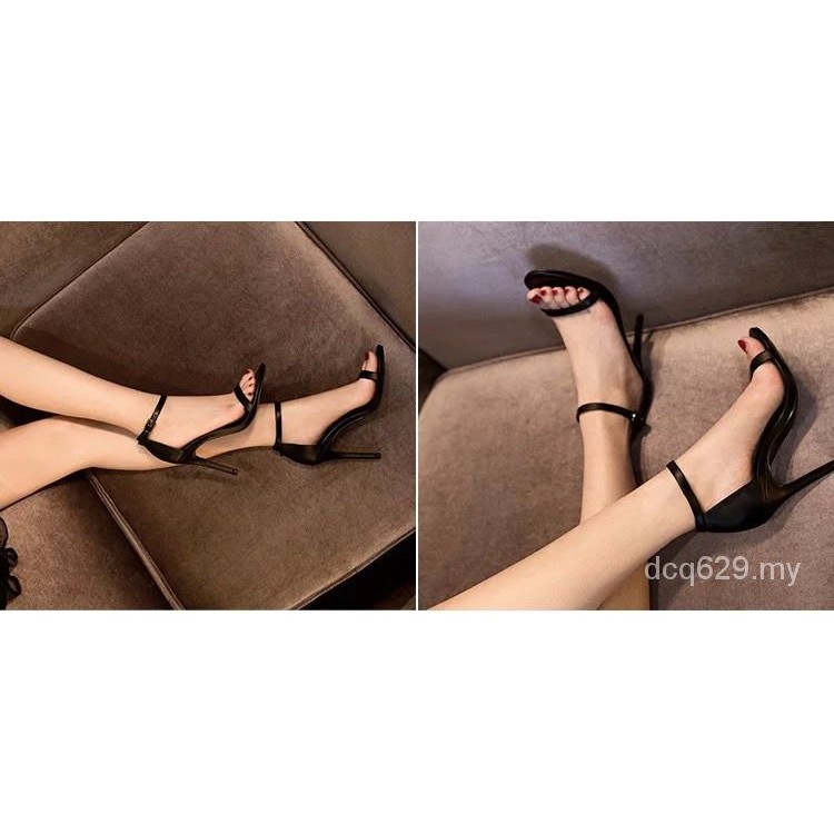 Essential Quality Thin Heeled Open Toe Blackq All-match Net Red Girl's Fairy High Heel - Image 2