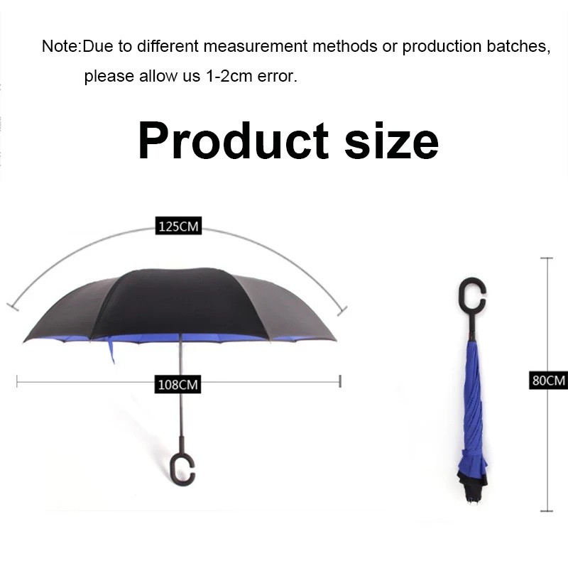 Quality Versatile ANGEL C-Type Handle Reverse Upside Down Umbrella Payung Lipat Besar 雨伞大號 - Image 2