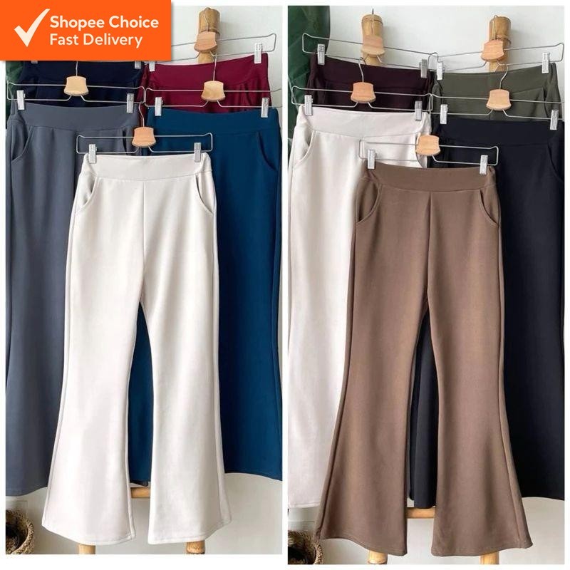 Premium Palazzo Bootcut Pants for Women (P2302) | High-Waist, Flowy & Stylish