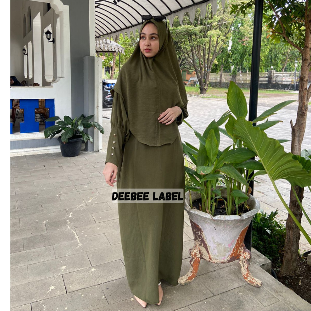 Reliable Durable Fatimah GAMIS KAFTAN ONE SET HIJAB Brocade AIRFLOW PREMIUM Quality Must - Image 4