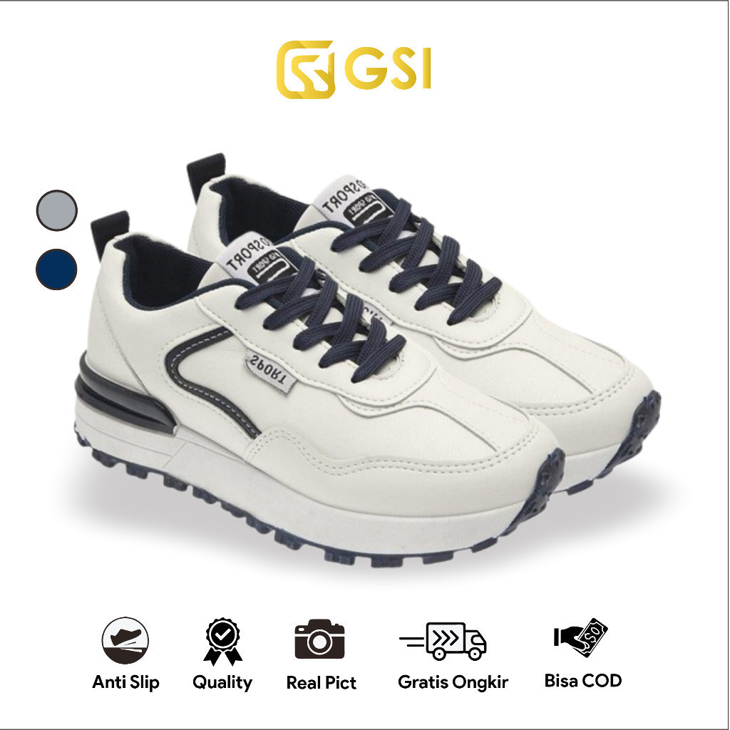 Breathable Fitness GSI Mey 1150 "BEST SELLER" Sepatu Sneakers Sport Wanita Casual Women Shoes PU SIZE "37-40" Walking... - Image 4