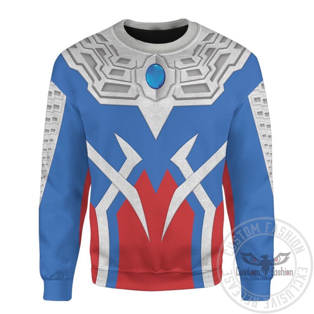 Purpose Versatile 【CustomFashion】Ultraman Zero Hoodie Long Sleeve Shirt T-shirt Zipper Hoodies Man Women Kid Suit... - Image 2