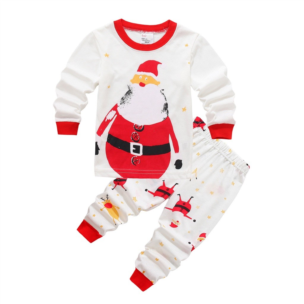 Reliable Versatile New Christmas Kids Boys Girls Fall Winter Lycra Pajamas Homewear Suits Local Premium - Image 3