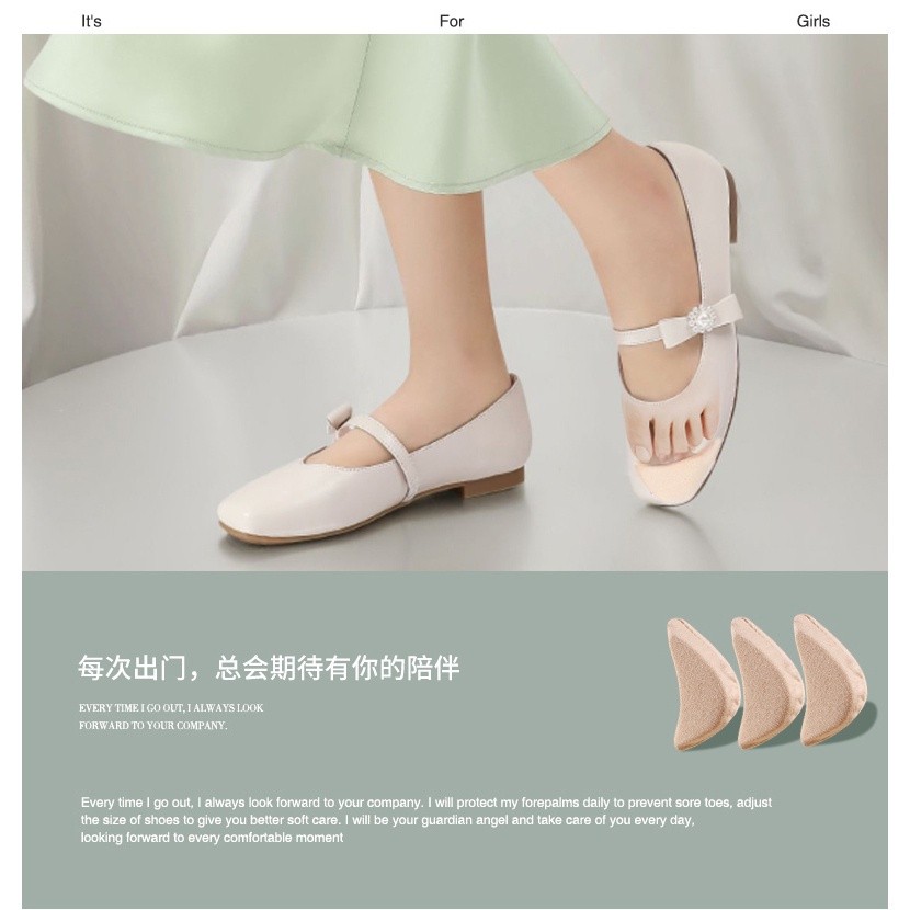 Active Fitness Soft Sponge Adjustable Shoe Filler,Front Palm Pad Toe Protector Unisex Too Big Inserts High Heel Women... - Image 4