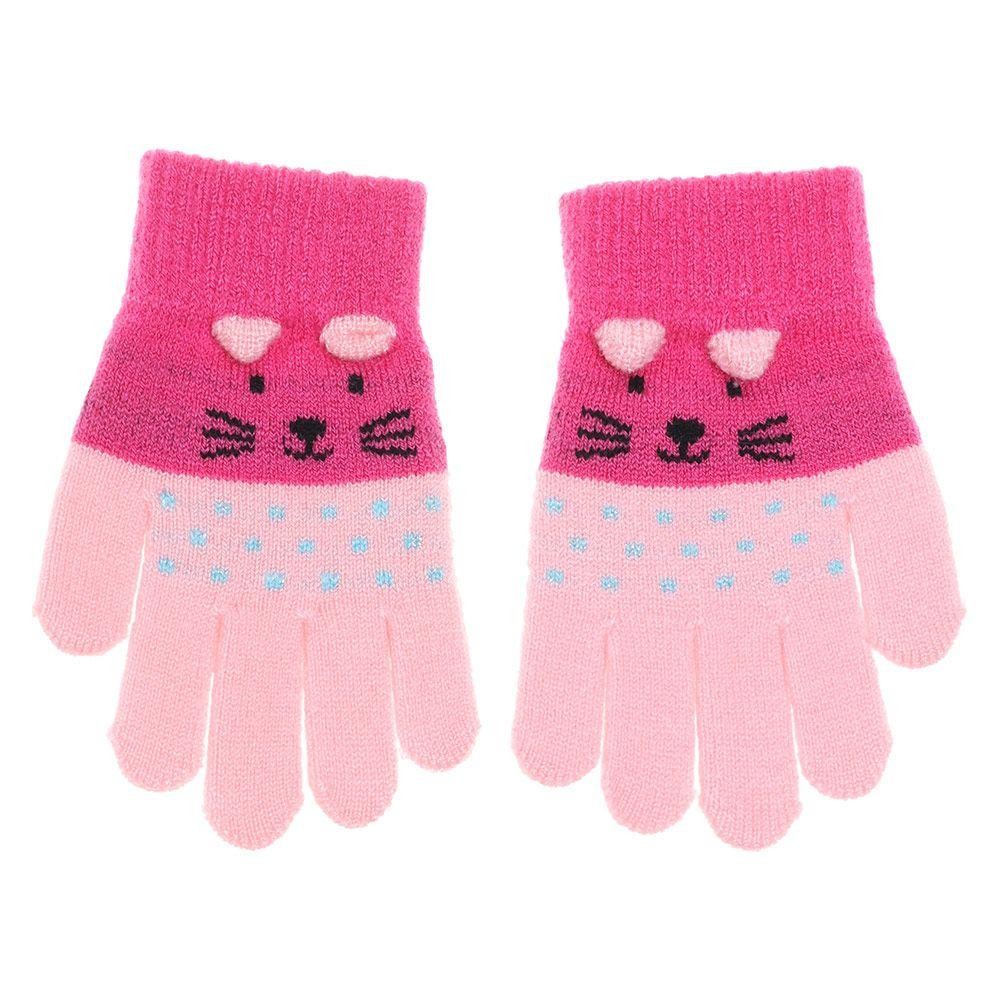 Quality Reliable NEXTSHOP New Hot Knitting Mittens 0-3 Years Old Cartoon Cat Kids Gloves Winter Boys Girls Keep Finge... - Image 4