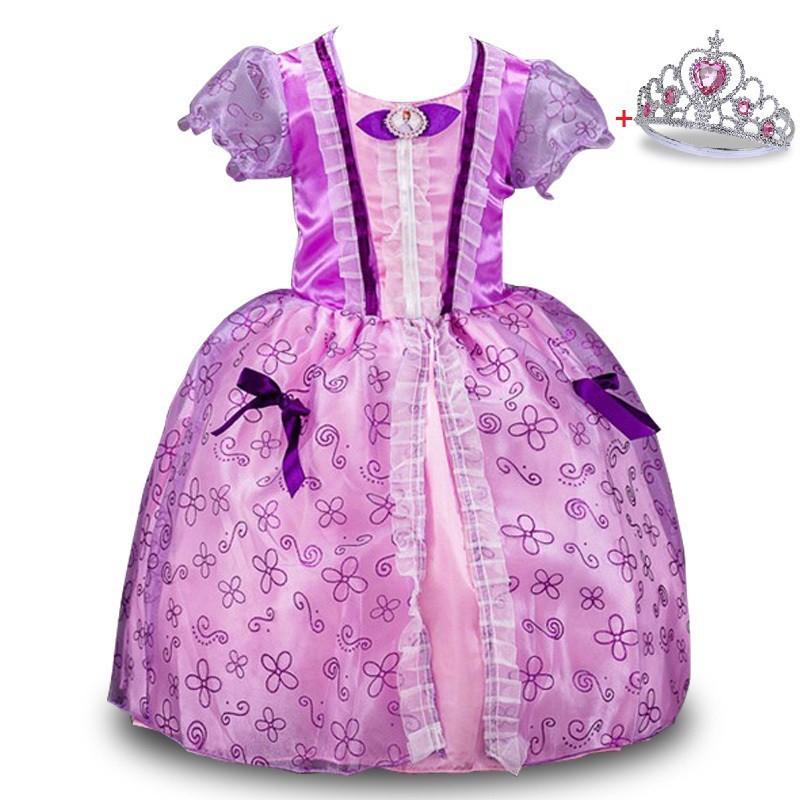 Must Reliable Girls Birthday Idea Frozen Anna alsa Party Dress Cosplay Costume Fancy Princess Kids Gloves Hallowe Have - Image 2