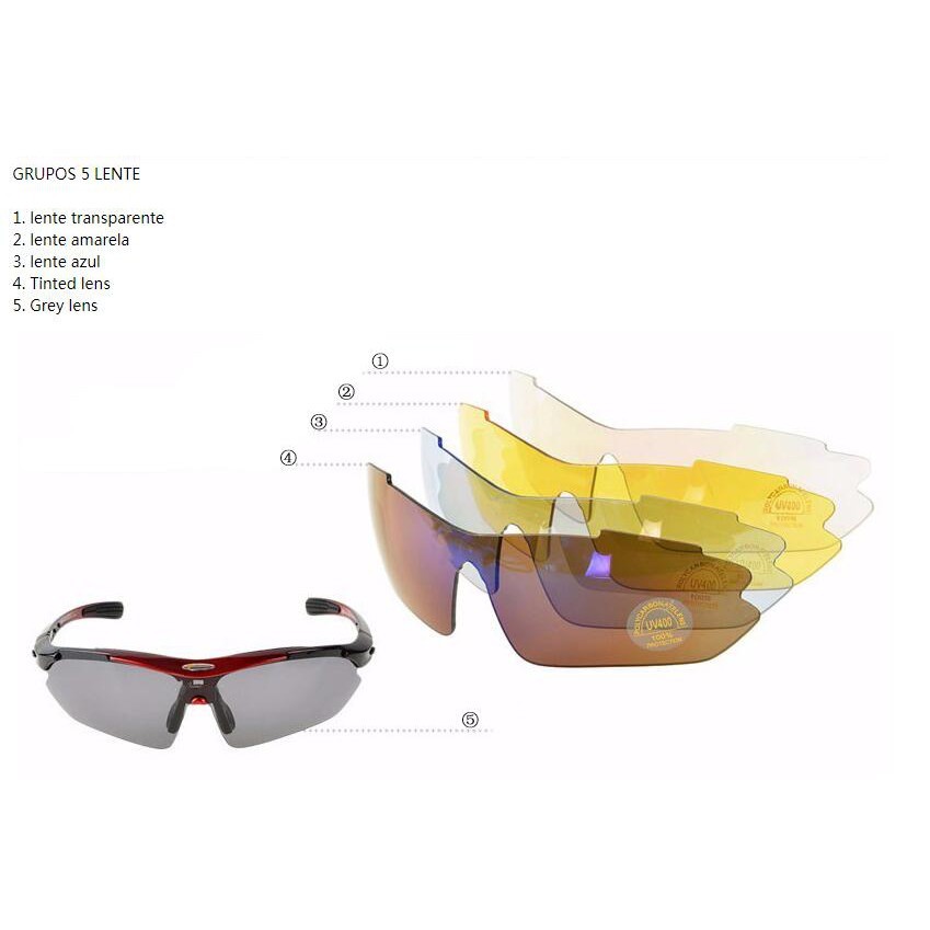 Reliable Durable 【MY Delivery】ROCKBROS Bicycle Glasses 5 1Eyewear Sunglasses - Image 5