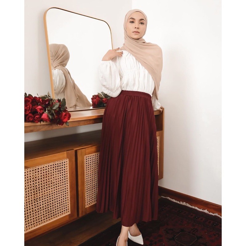 Versatile Must Plisket Skirt / Women's Long Durable Have - Image 5