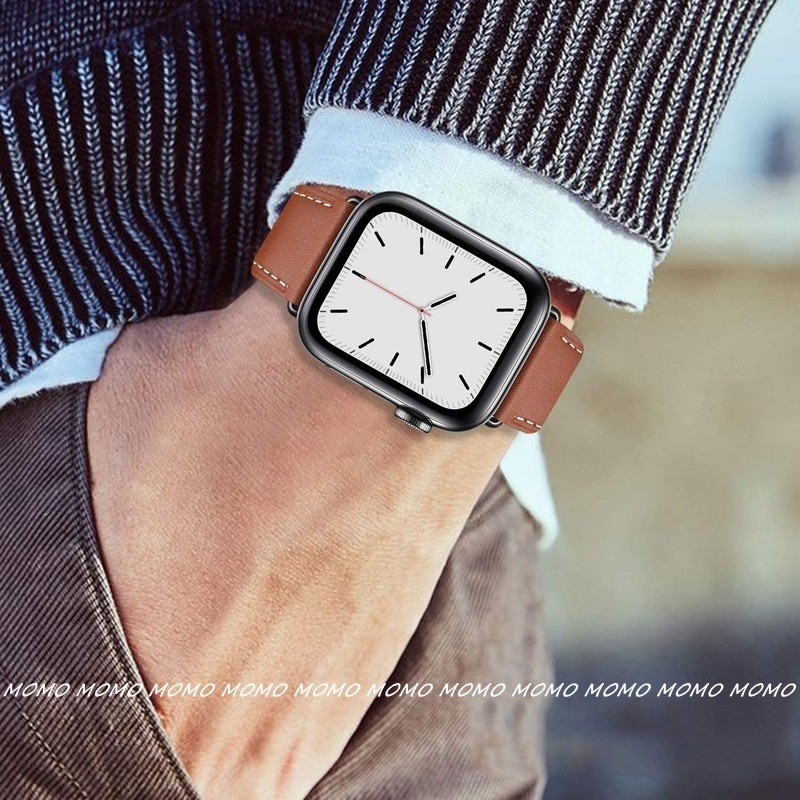 Outdoor Fashion Starlight Color Leather Watch Strap Ultra Series 8 7 6 SE 5 4 3 2 45mm 41mm 42mm 44mm 40mm Luxury iWa... - Image 4