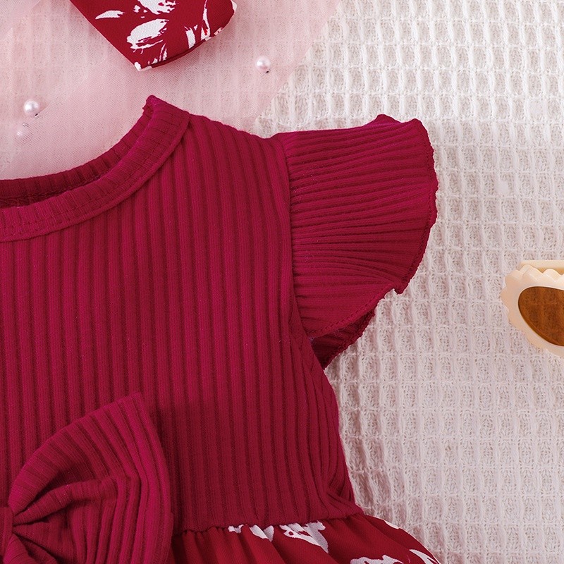 Quality Reliable Dress Baby Girl Newborn 3-24 Months Birthday Baju Raya Kurung Gaun Budak Perempuan Summer Butterfly ... - Image 5