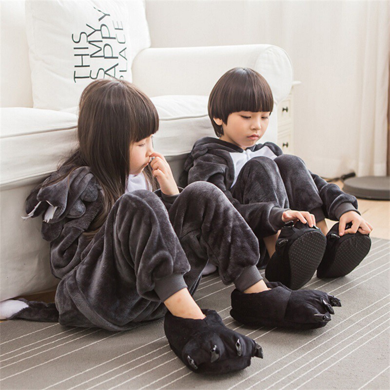 Quality Versatile Timber Wolf Onesie Adult Women Warm Animal Cosplay Costume pajama Kigurumi - Image 3