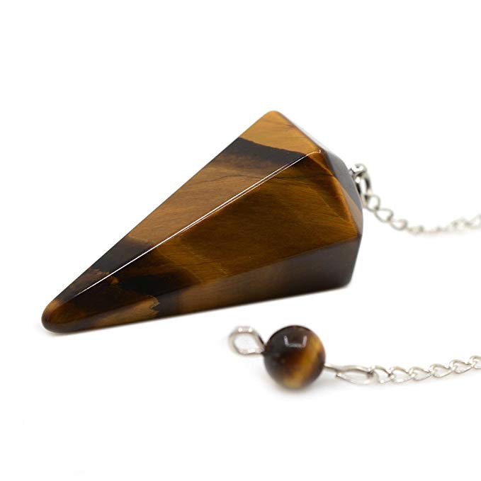 Durable Purpose Reiki Healing Pendulum Dowsing Natural Stone Amulet Chakra Crystal Pendant Meditation Hexagonal Pendu... - Image 5