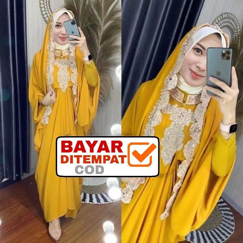 Durable Purpose Kaftan Sequin Women Fitriana Lace Eid Invitation Premium Jumbo Celebration - Image 5