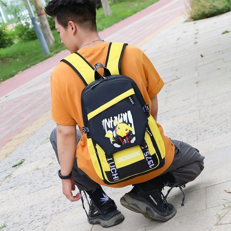 Pikachu High-Capacity Backpack for Teen Boys - Trendy and Stylish - Image 5