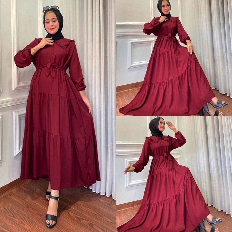 Versatile Premium 0jovinna MAXI DRESS GAMIS JUMBO SIZE S M L XL XXL MATT outfitt Purpose - Image 5
