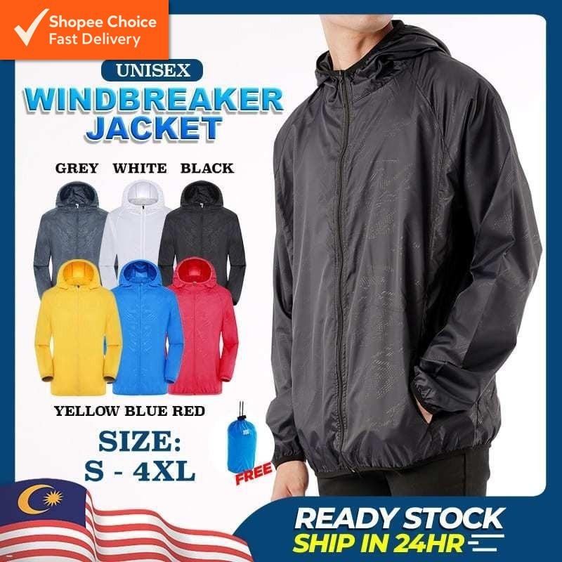 [Local] Desince Windbreaker Sports Jacket MT164 Ultra-Light Windproof Outerwear Men Women Jacket