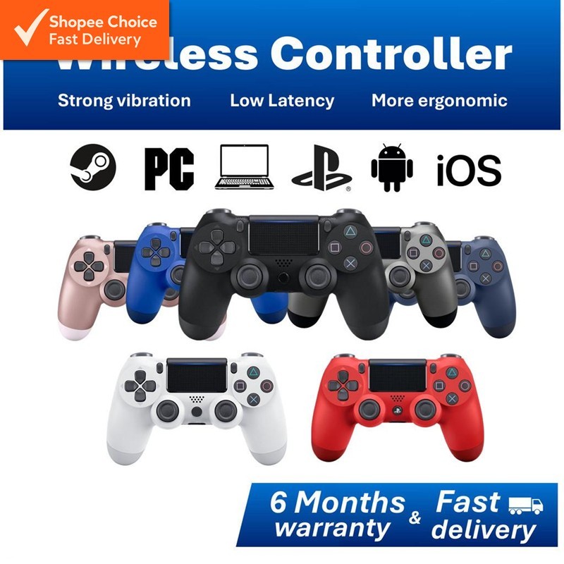 Bluetooth Wireless Game Controller - Strong Vibration, Low Latency, More Ergonomic