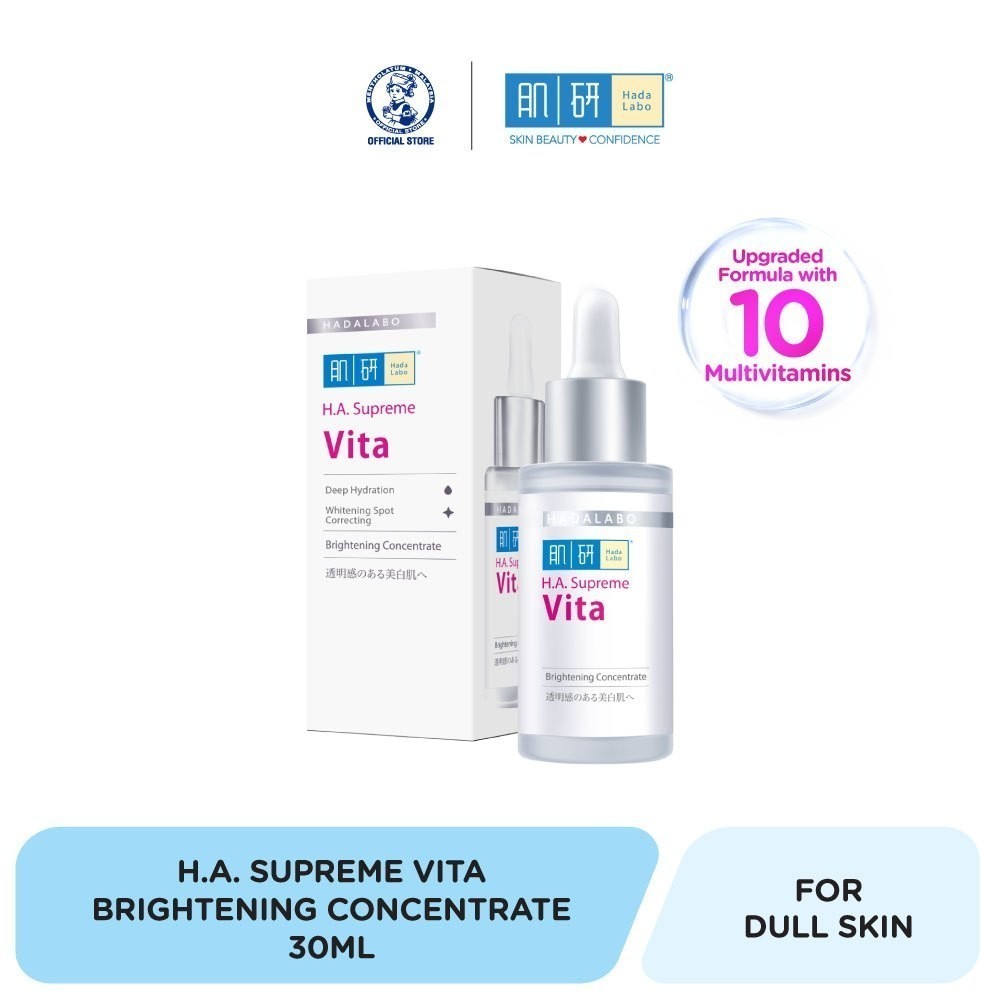 Hada Labo HA Supreme Vita Brightening Concentrate Booster Serum(30ml) [Correct Dark Sport/Niacinamide/Vitamin C]