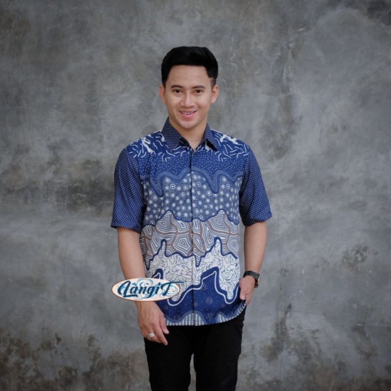 Durable Quality Batik Pria Lengan Pendek Baju Terbaru New Motif Pekalongan Seragam Exclusive Multi Purpose - Image 2