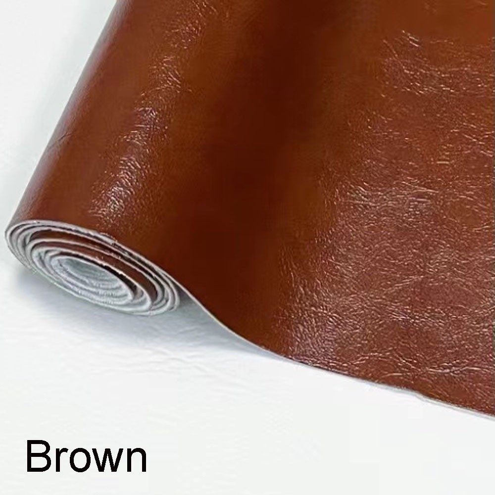 (Multimodal)1pcs new self-adhesive PU leather oil wax leather solid color self-adhesive leather thickened